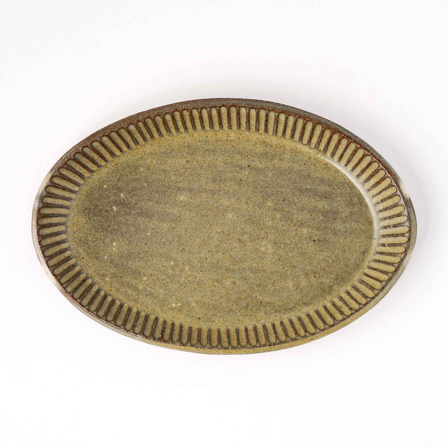 オーバルプレート 約17cm×約24cm B