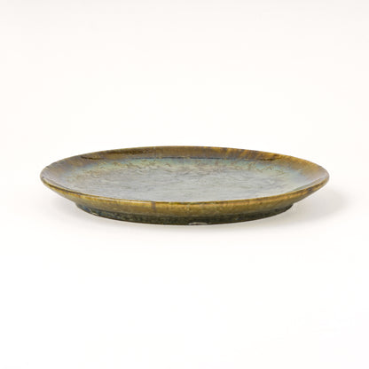皿 5寸(約15cm) 緑 C