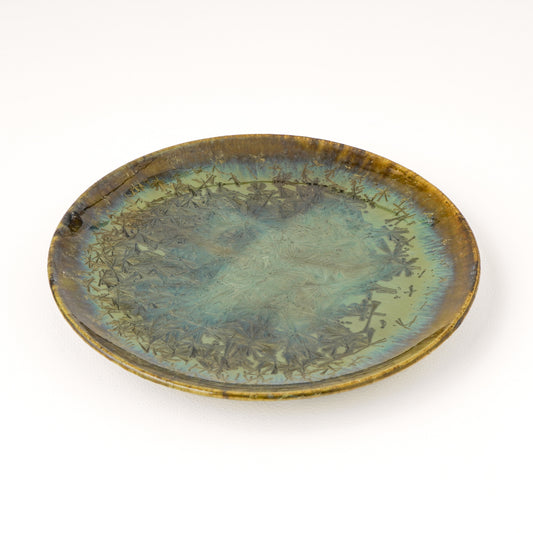皿 5寸(約15cm) 緑 C