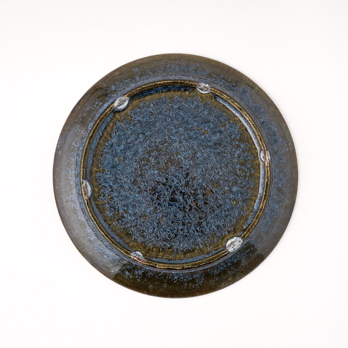 皿 5寸(約15cm) 青 C
