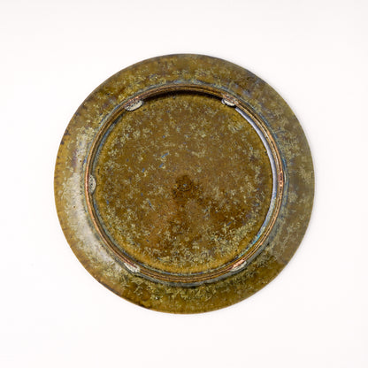 皿 5寸(約15cm) 緑 C