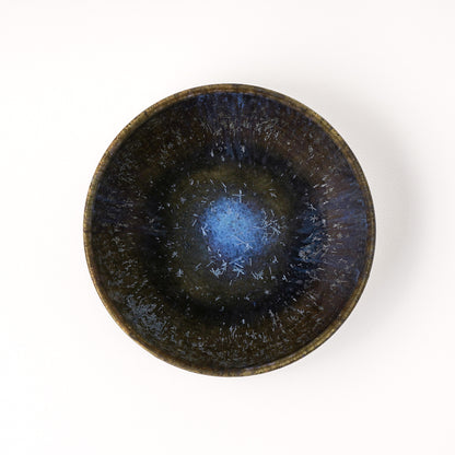 丸鉢 約14.5cm 艶消し 青 C