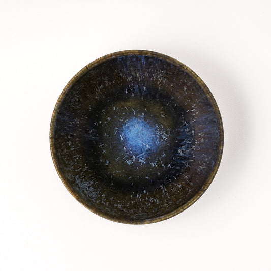 丸鉢 約14.5cm 艶消し 青 C