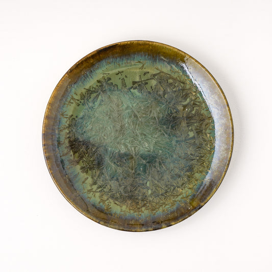 皿 5寸(約15cm) 緑 C