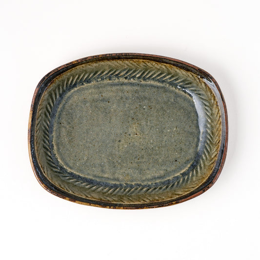 長方皿 中(約19.5cm×約15.5cm) C