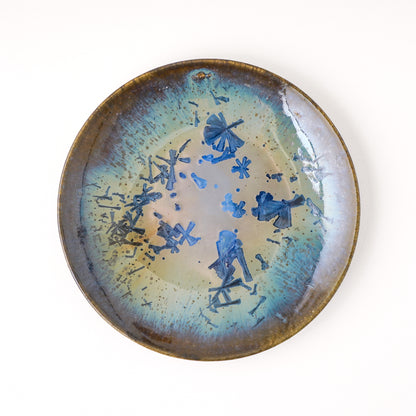 皿 5寸(約15cm) 青 C