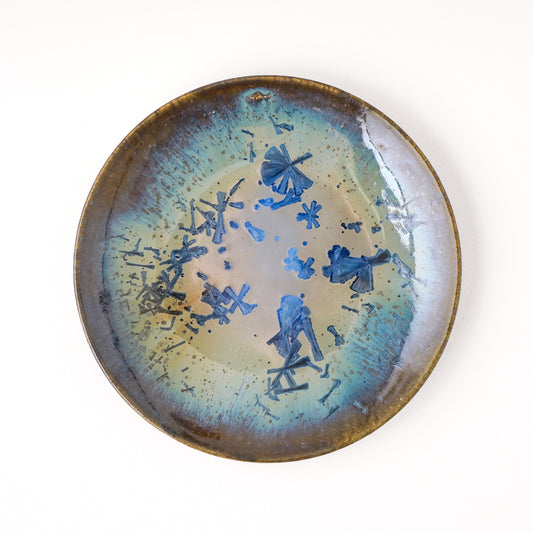 皿 5寸(約15cm) 青 C