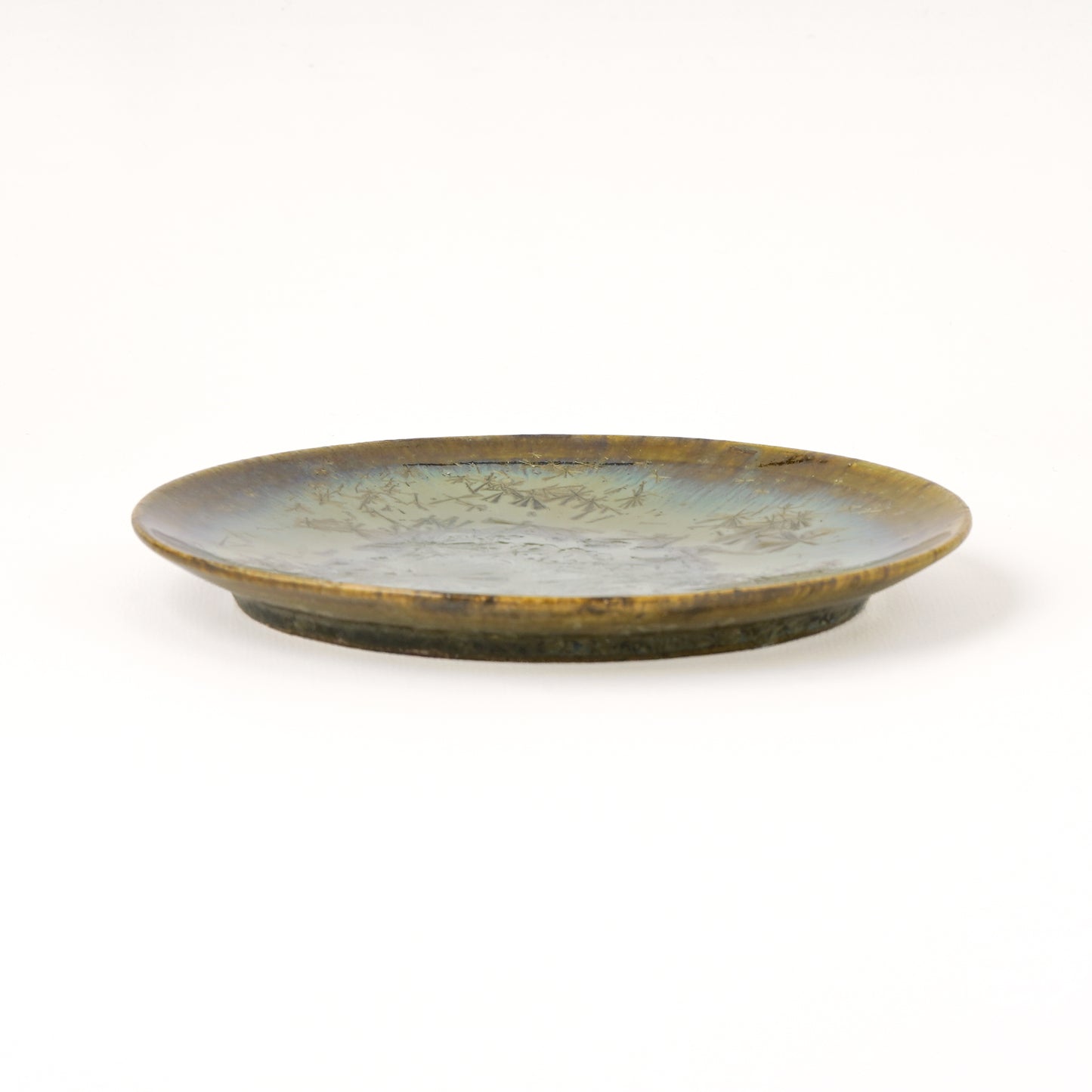 皿 5寸(約15cm) 緑 D