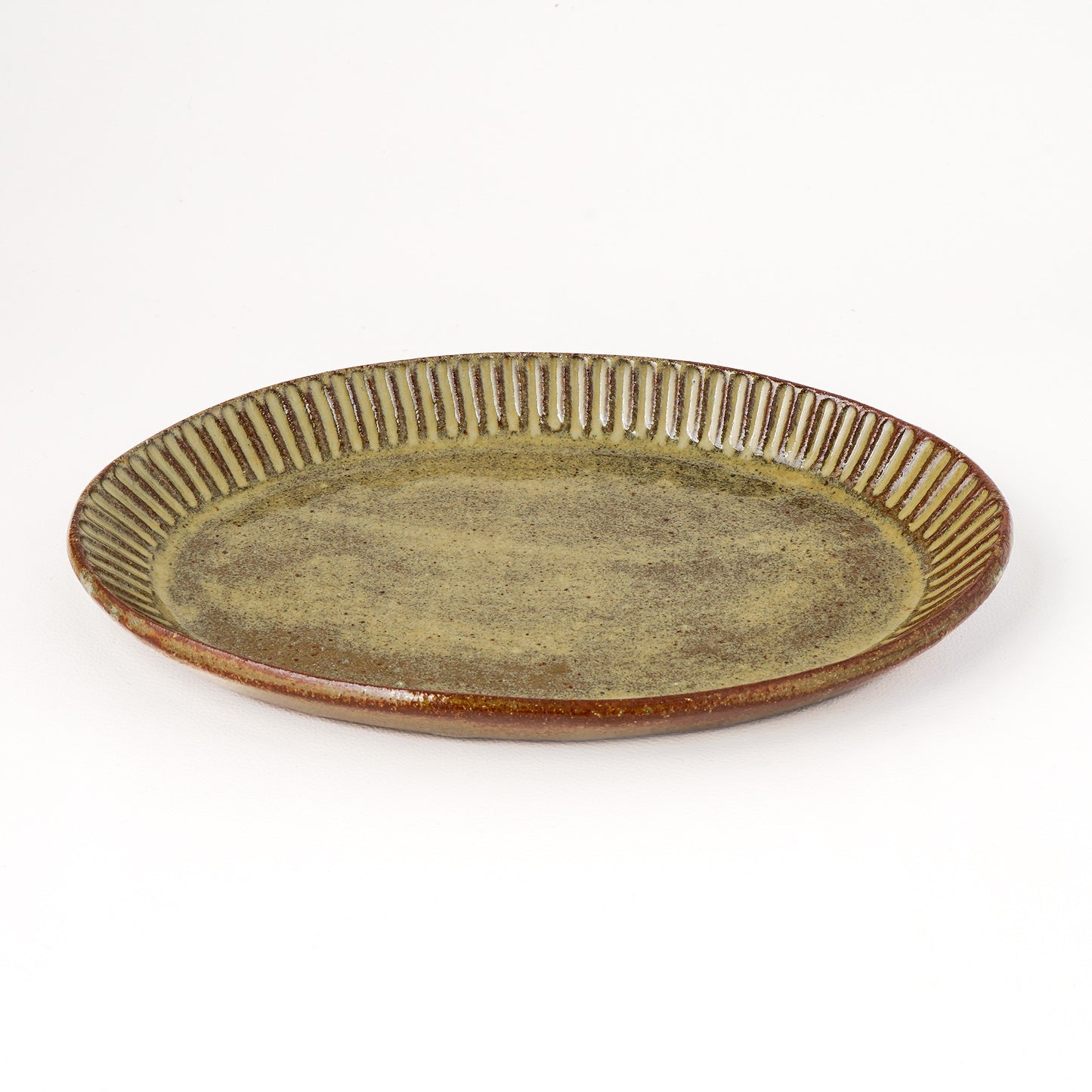 オーバルプレート 約17cm×約24cm D