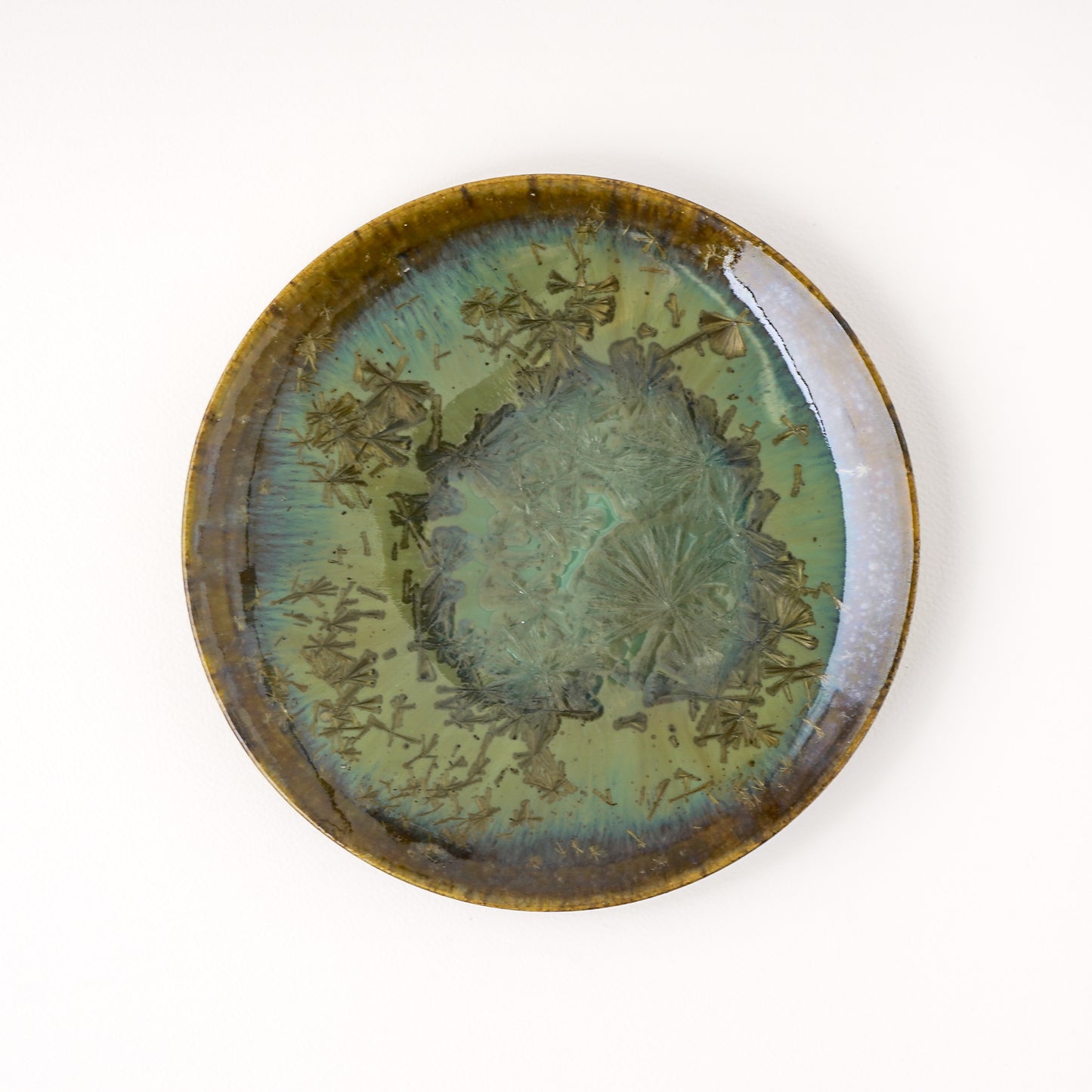 皿 5寸(約15cm) 緑 D