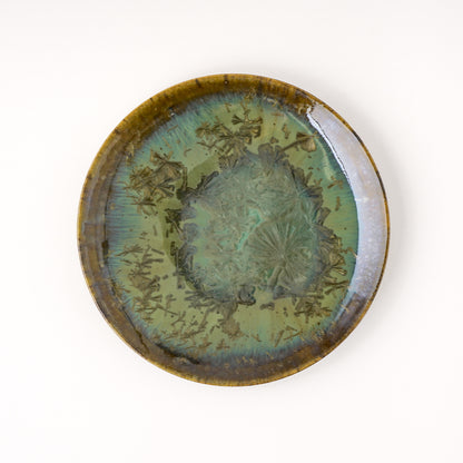 皿 5寸(約15cm) 緑 D