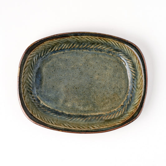 長方皿 中(約19.5cm×約15.5cm) D