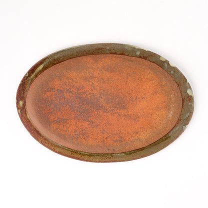 オーバルプレート 約17cm×約24cm D