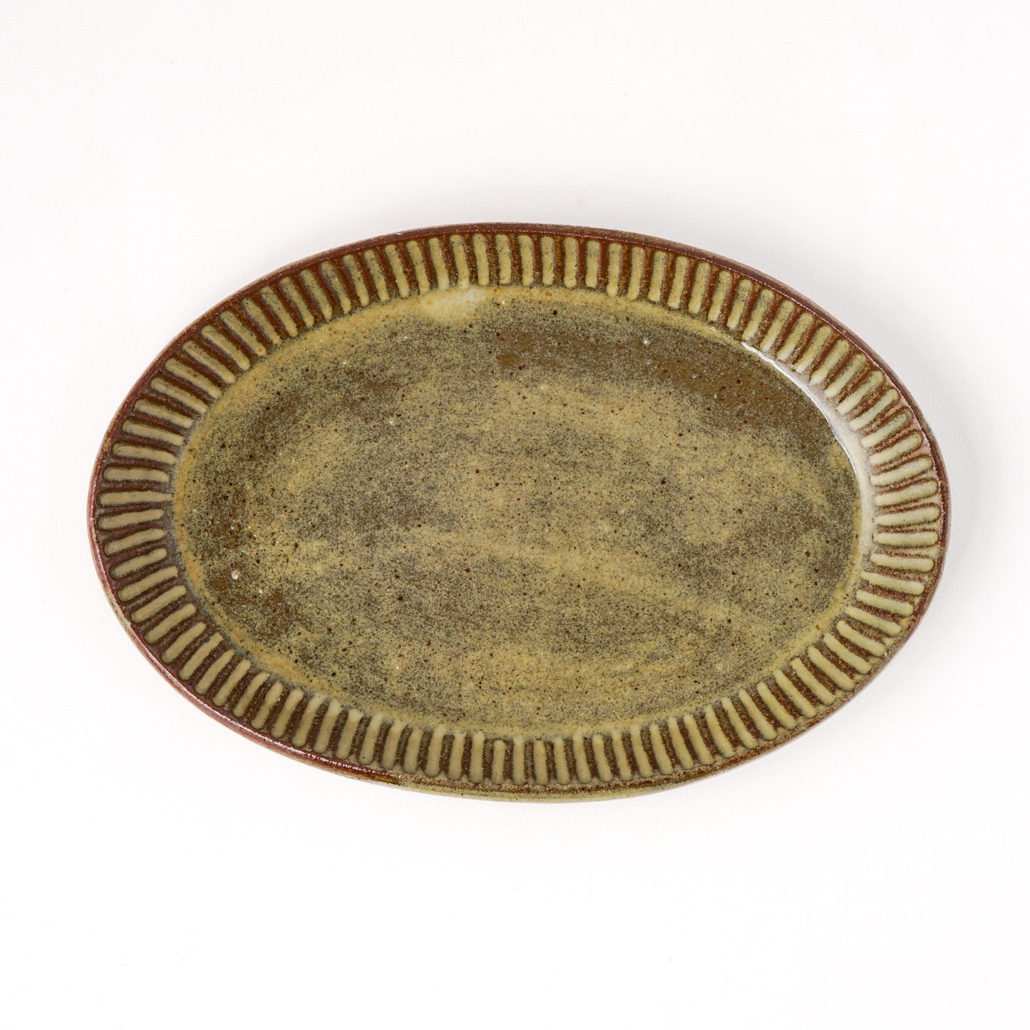 オーバルプレート 約17cm×約24cm D