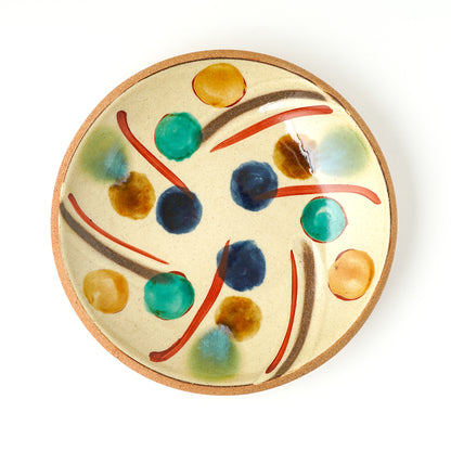チャンプルー皿 小(約18cm) 赤絵 Q
