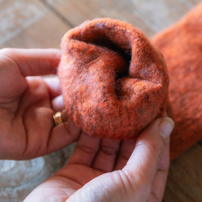 あったかデミグローブ フリーサイズ 杢ミント