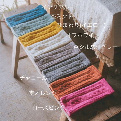 あったかデミグローブ フリーサイズ 杢ミント