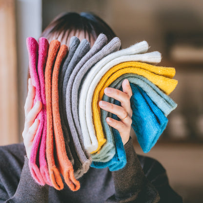 あったかデミグローブ フリーサイズ 杢ミント