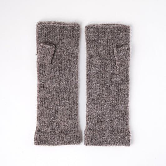 あったかデミグローブ フリーサイズ 杢シルバーグレー