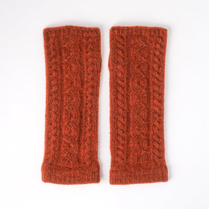 あったかデミグローブ フリーサイズ 杢オレンジ