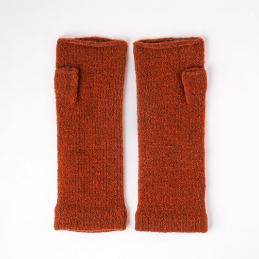 あったかデミグローブ フリーサイズ 杢オレンジ