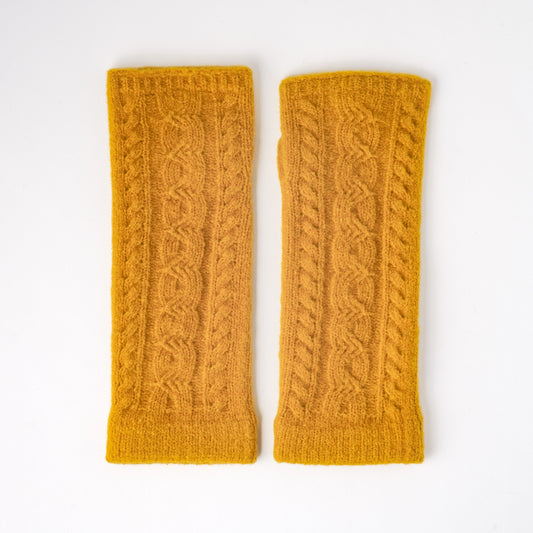 あったかデミグローブ フリーサイズ ひまわり(イエロー)