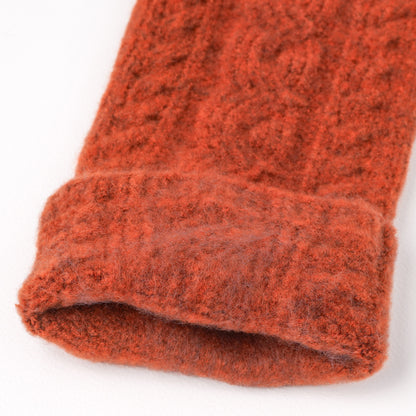 あったかデミグローブ フリーサイズ 杢オレンジ