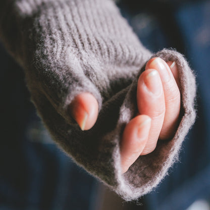 あったかデミグローブ フリーサイズ 杢ミント