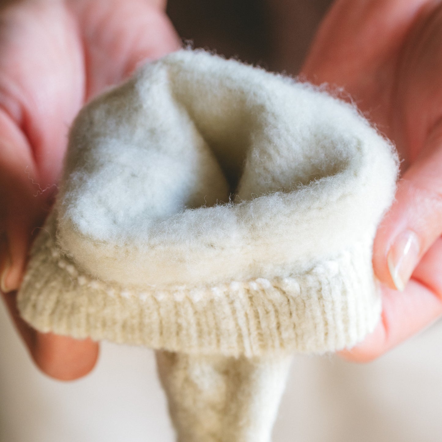 あったかデミグローブ フリーサイズ 杢ミント