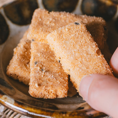 倉敷おからクッキー もち粉バター黒ごまきなこ 140g