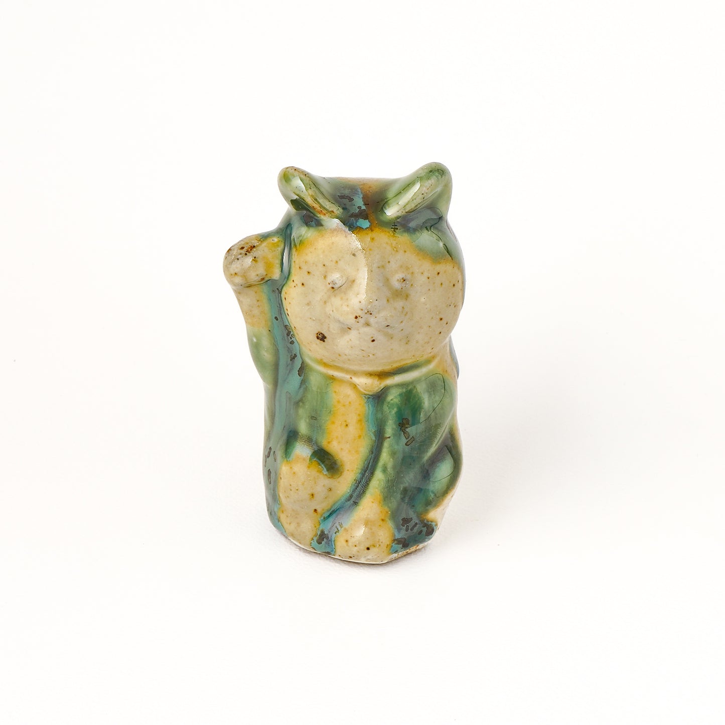 招き猫 置物 約10.5cm E