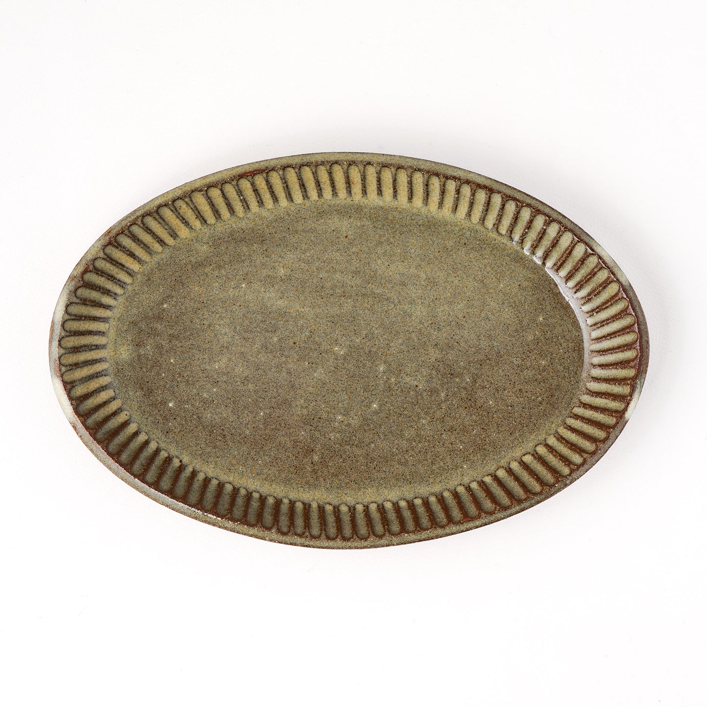 オーバルプレート 約17cm×約24cm E