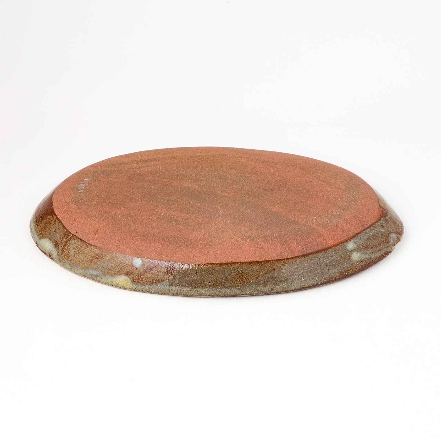 オーバルプレート 約17cm×約24cm 葉柄 F