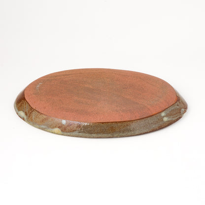 オーバルプレート 約17cm×約24cm 葉柄 F