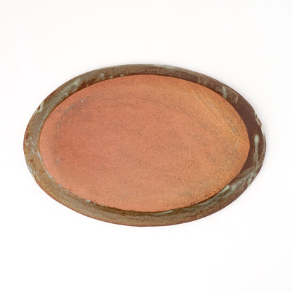 オーバルプレート 約17cm×約24cm 葉柄 I