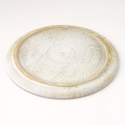 平皿 L(約23cm) 艶消し 白釉 A