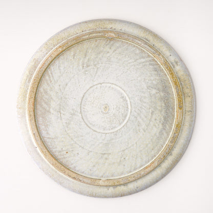 平皿 L(約23cm) 艶消し 白釉 A