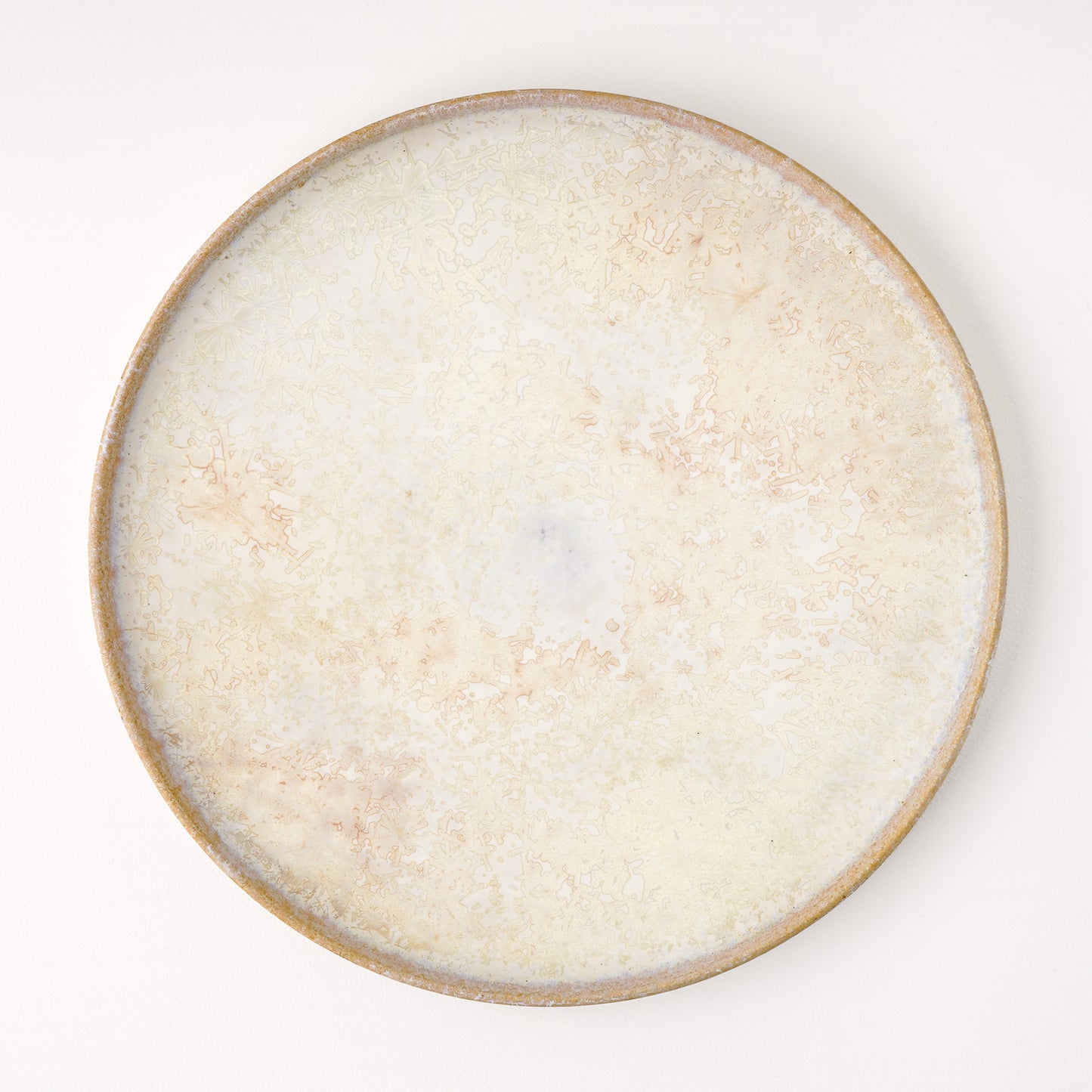 平皿 L(約23cm) 艶消し 白釉 A