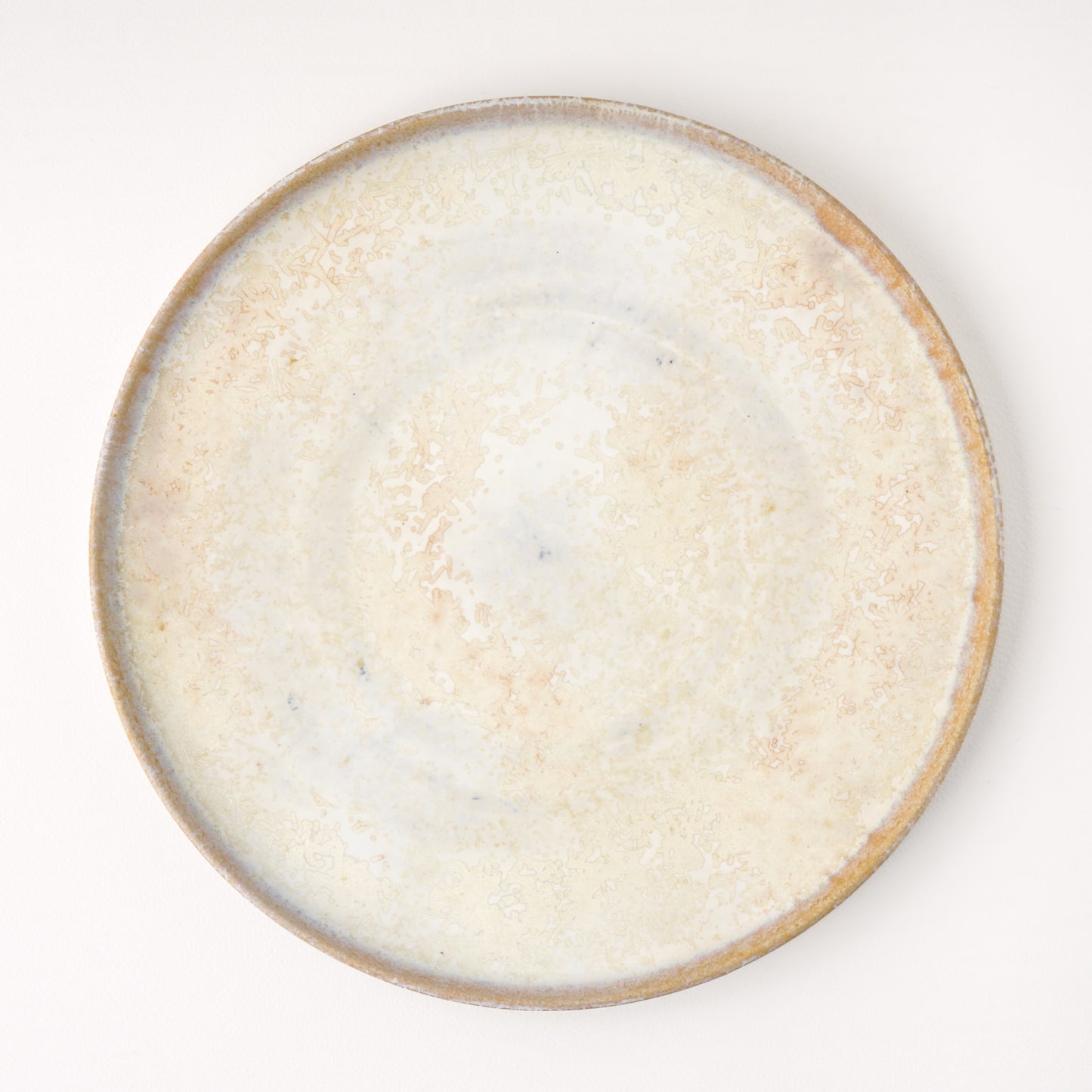 平皿 L(約23cm) 艶消し 白釉 B