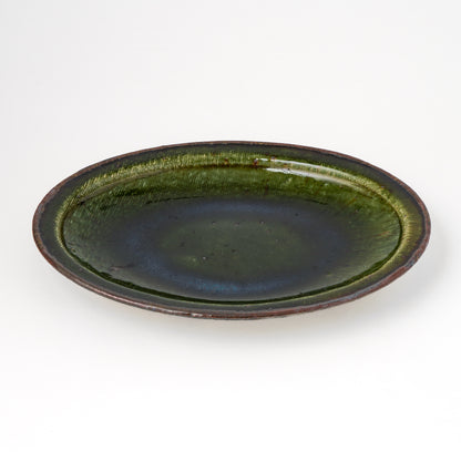 オーバル皿 M(約20cm×約27cm) 織部 A