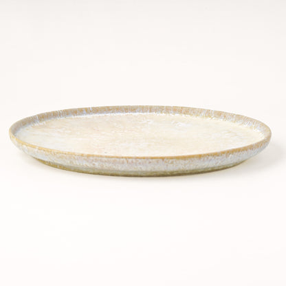 平皿 M(約18.5cm) 艶消し 白釉 A