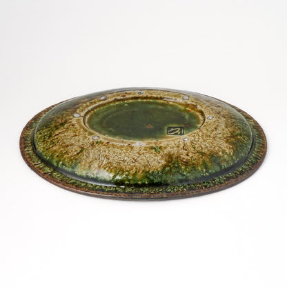 オーバル皿 M(約20cm×約27cm) 織部 A