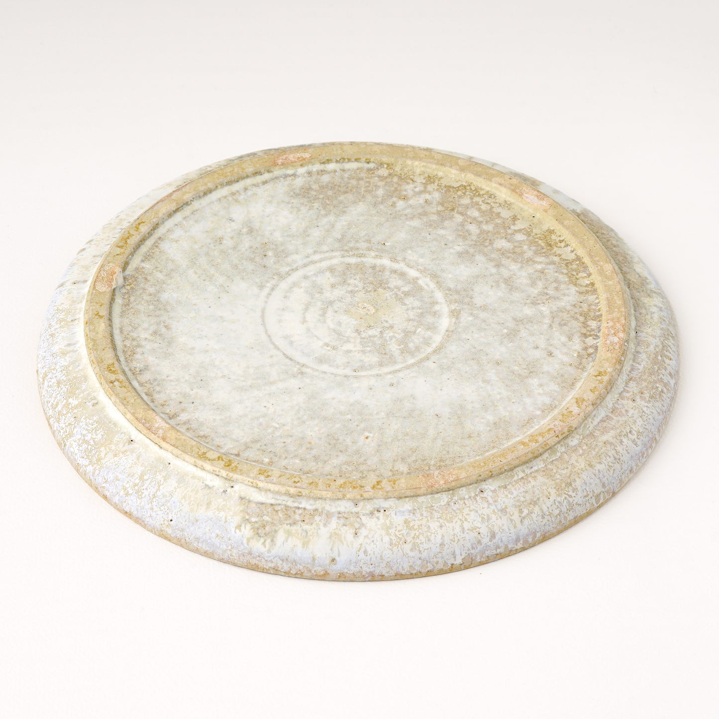 平皿 M(約18.5cm) 艶消し 白釉 A