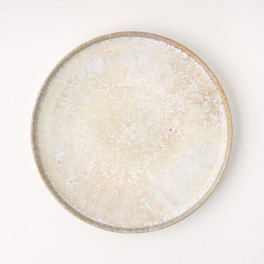 平皿 M(約18.5cm) 艶消し 白釉 A