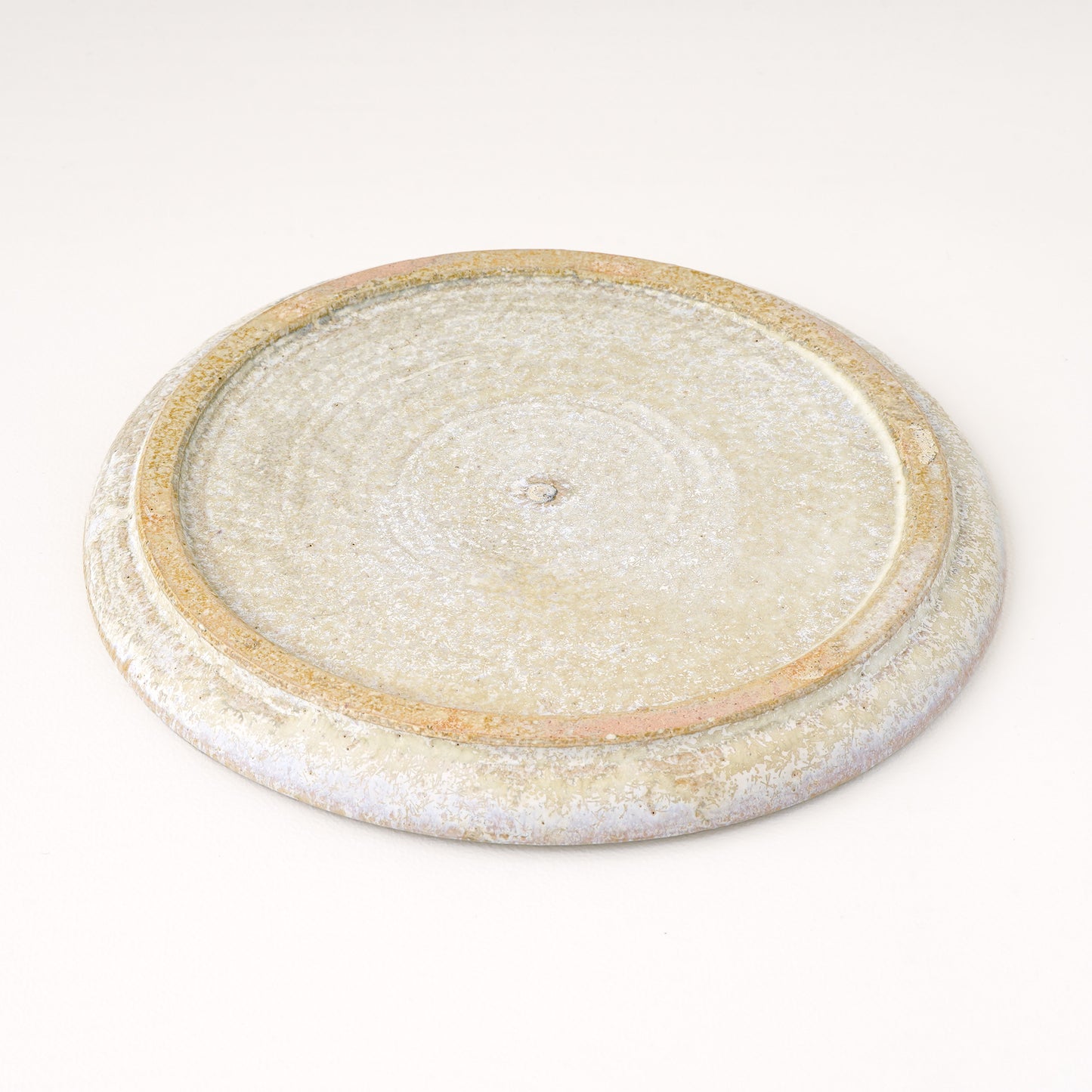平皿 M(約18.5cm) 艶消し 白釉 B