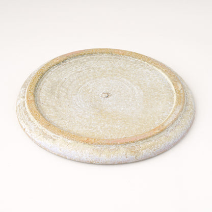 平皿 M(約18.5cm) 艶消し 白釉 B