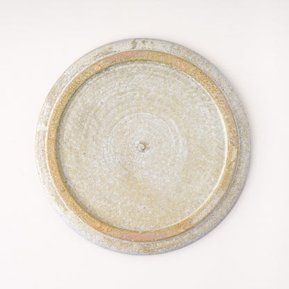 平皿 M(約18.5cm) 艶消し 白釉 B