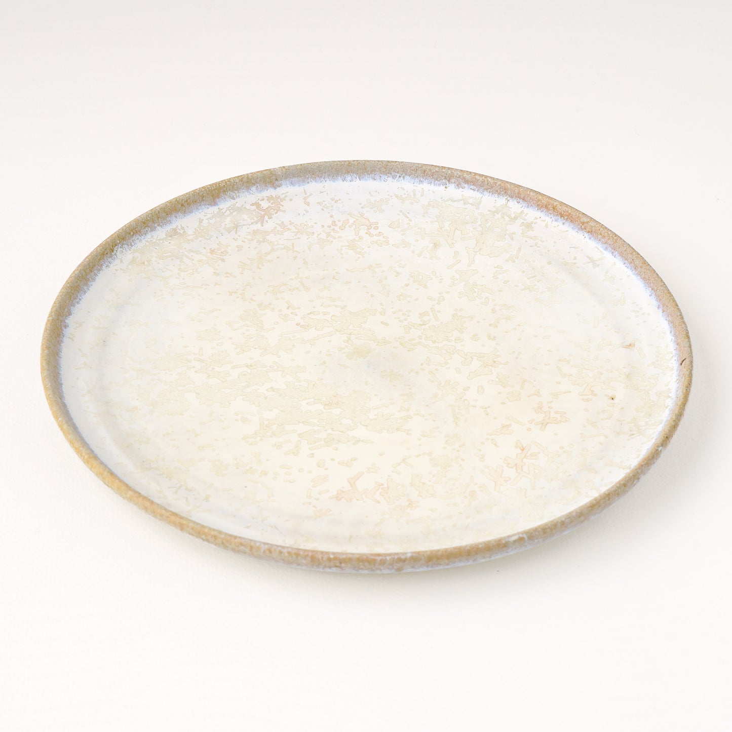 平皿 M(約18.5cm) 艶消し 白釉 C