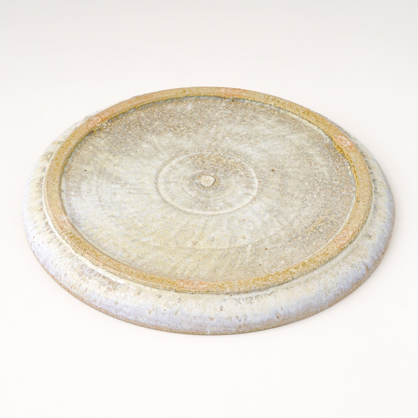 平皿 M(約18.5cm) 艶消し 白釉 C