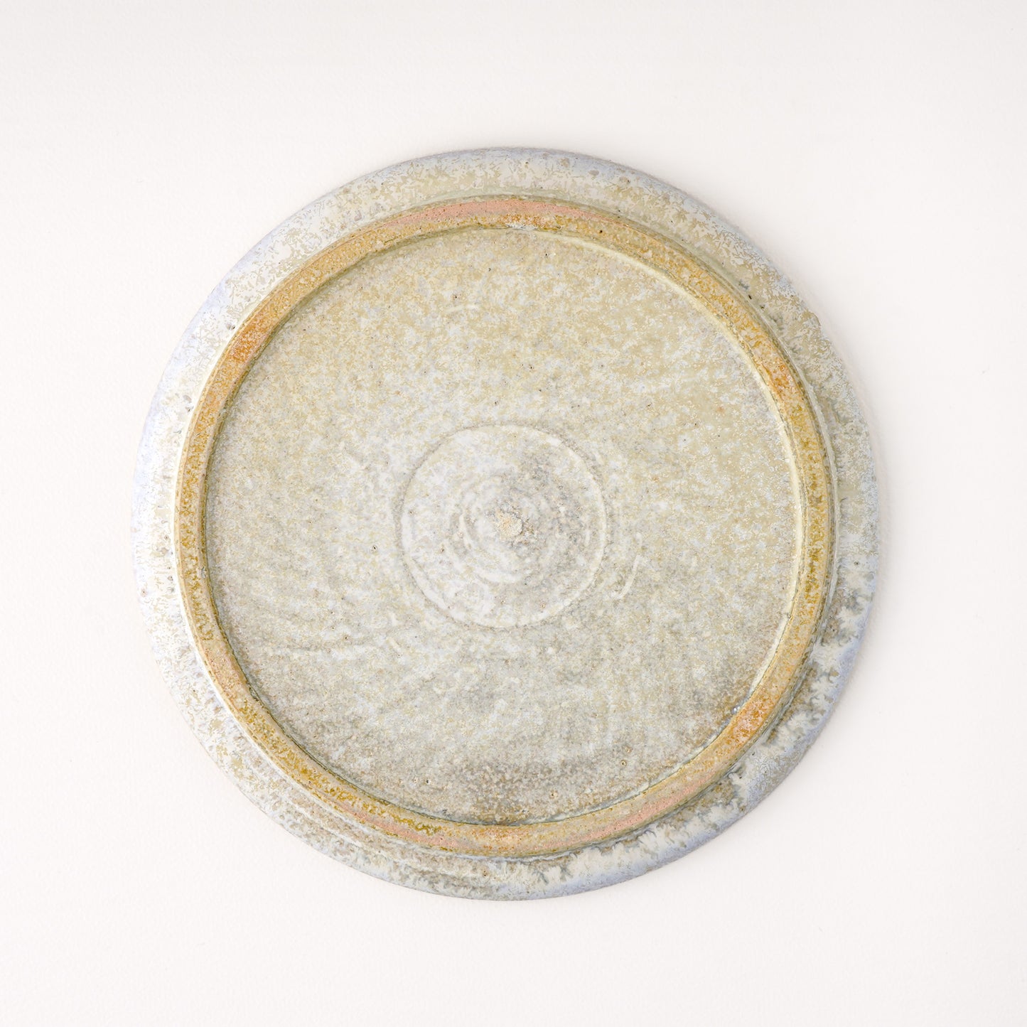 平皿 M(約18.5cm) 艶消し 白釉 D